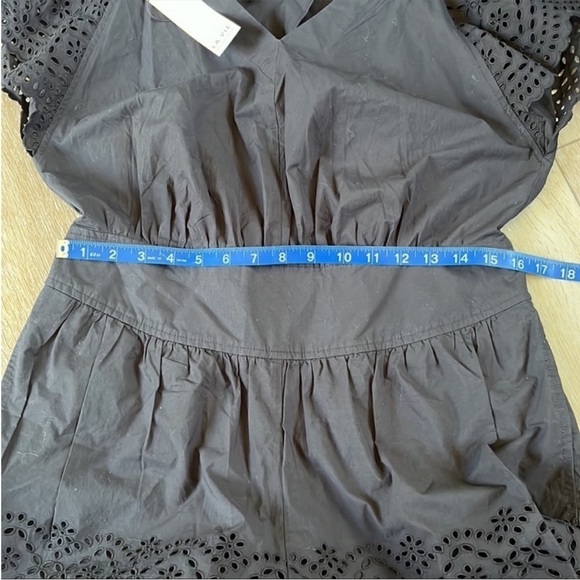 Rebecca Taylor La Vie Agatha Embroidered Eyelet Flutter Sleeve Romper - Picture 13 of 15